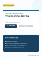 Psychological Testing 9th Edition Test Bank &ndash; Principles&comma; Applications & Issues