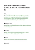 Wgu D664 Learners And Learning&NewLine;Science Fully Solved Test Paper Graded&NewLine;A&plus;