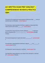 Aci Written Exam Prep 2026&sol;2027 &ndash; Comprehensive Review & Practice Q&A &NewLine; &NewLine;