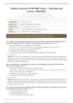 NURS 6001 EXAM 1 ACTUAL EXAM 2026&sol;2027 &vert; Questions & Answers &vert; Verified Answers &vert; Pass Guaranteed - A&plus; Graded&NewLine;&NewLine;