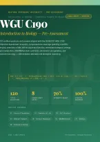 WGU C190 INTRO TO BIOLOGY PRE-ASSESSMENT ACTUAL EXAM 2026&sol;2027 &vert; Questions & Answers 100&percnt; Correct &vert; Pass Guaranteed - A&plus; Graded&NewLine;&NewLine;