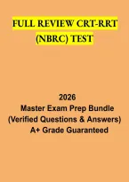 NBRC CRT-RRT Full Review Test 2026 &vert; Respiratory Therapy Study Guide & Exam Preparation