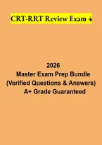 CRT-RRT Review Exam 4 2026 &vert; Respiratory Therapy Study Guide & Practice Review