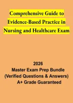 Comprehensive Guide to Evidence-Based Practice in Nursing and Healthcare Final Exam 2026 &vert; EBP Study Guide & Review