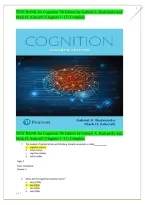 Test Bank For Cognition 6th Edition By Gabriel A&period; Radvansky & Mark H&period; Ashcraft &vert; ISBN 9780205985807 &vert; Chapters 1&ndash;14 &vert; 2026&sol;2027 Review