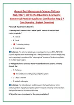 General Pest Management Category 7A Exam &NewLine;2026&sol;2027 &vert; 350 Verified Questions & Answers &vert; &NewLine;Commercial Pesticide Applicator Certification Prep &vert; 7 &NewLine;Core Domains &vert; Instant Download 