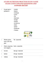 Ati-Rn Nutrition Proctor Study Guide Exam Latest Updated Questions And Answers 2026-2027&period;Pdf