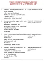 Ati Lpn Exit Exam Latest Updated Questions And Answers 2026-2027&period;Pdf