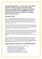 Path 1000 Midterm 2 &ndash; Cumulative Mid-Term &NewLine;Review And Diagnostic Question Bank &NewLine;Actual Exam &lbrack;Question 1- 200&rsqb; And Answers &NewLine;Updated 2026&sol;2027&vert; 100&percnt; Verified&vert;Detailed &NewLine;Rationales &ndash;Pass Guaranteed A&plus; Graded &NewLine;&vert;Instant Download 
