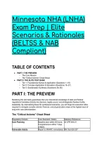 2026&sol;2027 Minnesota NHA &lpar;LNHA&rpar; Exam Prep &vert; Elite Scenarios & Rationales &lpar;BELTSS & NAB Compliant&rpar;