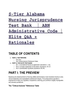 S-Tier Alabama Nursing Jurisprudence Test Bank 2026&sol;2027 &vert; ABN Administrative Code &vert;  Elite Q&A &plus; Rationales