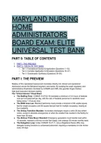 Maryland Nursing Home Administrator &lpar;NHA&rpar; & ALM Board Exam&colon; Elite Question COMAR Test Bank &lpar;2026&sol;2027&rpar;