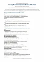 Nursing Fundamentals Final Review 2026&ndash;2027 &vert; Practice Questions PDF