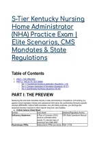 2026&sol;2027 S-Tier Kentucky Nursing Home Administrator &lpar;NHA&rpar; Practice Exam &vert;  Elite Scenarios&comma; CMS Mandates & State Regulations