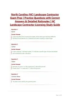 North Carolina &lpar;NC&rpar; Landscape Contractor Exam Prep &vert; Practice Questions with Correct Answers & Detailed Rationales &vert; NC Landscape Contractor Licensing Study Guide