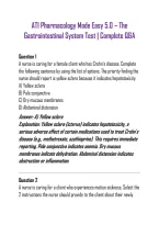 ATI Pharmacology Made Easy 5&period;0 &ndash; The Gastrointestinal System Test &vert; Complete Q&A