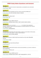 CMEO Study Notes Questions and Answers