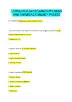 Cno Jurisprudence Exam Questions And Answers Already Passed&period; Graded A&plus;