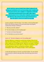 Ati Pn Mental Health Retake Proctored Exam &NewLine;With Ngn Newest Actual Exam 2026- 2027 Complete &NewLine;Exam Questions And Correct Verified Answers &NewLine;With Detailed Rationales &lpar;100&percnt; Reliable &NewLine;Solutions&rpar; Recently Updated Version Edition 2026 Ati Mental Health Exam 