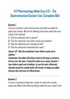 ATI Pharmacology Made Easy 5&period;0 &ndash; The Gastrointestinal System Test &vert; Complete Q&A