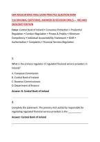 Qfa Regulations Final Exam Practice Question Bank&NewLine;210 Original Questions&comma; Answers & Revision Drills &mdash; Ireland 2026&sol;2027 Edition&NewLine;