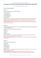 Pharmacy Technician Comprehensive Study Guide 2026&ndash;2027