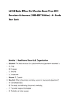 IAHSS Basic Officer Certification Exam Prep&colon; 300&plus; Questions & Answers &lpar;2026-2027 Edition&rpar; - A&plus; Grade Test Bank