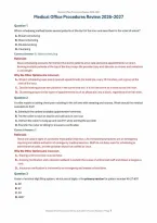 Medical Office Procedures Review 2026&ndash;2027 &vert; Exam Prep