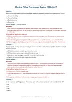Medical Office Procedures Review 2026&ndash;2027 &vert; Exam Prep