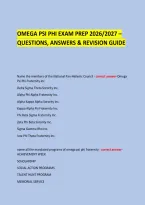  &NewLine;Omega Psi Phi Exam Prep 2026&sol;2027 &ndash; Questions&comma; Answers & Revision Guide &NewLine; &NewLine; &NewLine;
