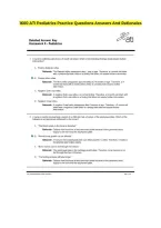 1600 ATI Pediatrics Practice Questions Answers And Rationales