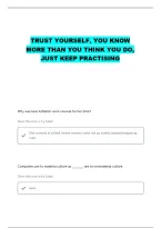 Soc 101 Unit 1 Questions With Correct Answers