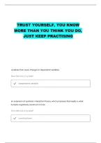 Sociology 101 Exam 1 Unc Questions With Correct Answers