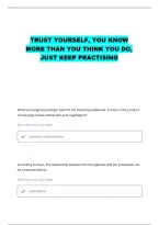 Soc 101 Midterm Study Guide Questions With Correct Answers