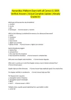 Humanities Midterm Exam with all Correct & 100&percnt; Verified Answers &vert;Actual Complete Update &vert;Already Graded A&plus;