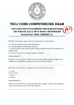 TDCJ Core Competencies Exam 2027&sol;2028&colon; Brand New 150 Q&A Bank with Expert Rationales&vert;Guaranteed Pass &vert;Graded A&plus;