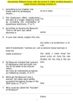 Humanities Midterm Exam with all Correct & 100&percnt; Verified Answers &vert;Latest Version &vert;Already Graded A&plus;