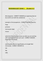Microbiology Exam 1
