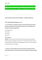 Advanced Health Assessment Of Women &lpar;5Th Edition&rpar; &NewLine;Exam Guide And Correct Answers Latest Edition 2026