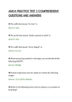 Amca Practice Test 3 Complete Review&NewLine;Guide