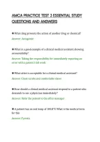 Amca Practice Test 3 Detailed&NewLine;Questions And Solutions&NewLine;