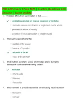 PNB 2265 Exam 3 Prep 2026 &vert; Practice Questions with Answers &vert; Latest Update &vert; Human Physiology&comma; Cardiovascular&comma; Respiratory & Renal Systems