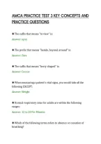 Amca Practice Test 3 Essential Study&NewLine;Questions And Answers