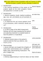 AMLS 4th Edition Exam Questions with all Correct & 100&percnt; Verified Answers &vert;Latest Version &vert;Already Graded A&plus;