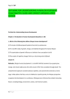Test Bank For Understanding Human Development &NewLine;Exam Practice Guide And Correct Answers Latest &NewLine;Edition 