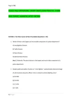 Police Field Operations&colon; Theory Meets Exam Practice  Guide &NewLine;And Correct Answers Latest Edition 