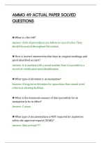 Ammo 49 Actual Paper Solved&NewLine;Questions