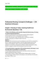 Professional Nursing&colon; Concepts & Challenges Exam Practice  &NewLine;Guide And Correct Answers Latest Edition