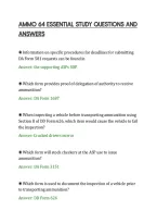 Ammo 64 Essential Study Questions And&NewLine;Answers