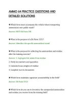 Ammo 64 Practice Questions And&NewLine;Detailed Solutions
